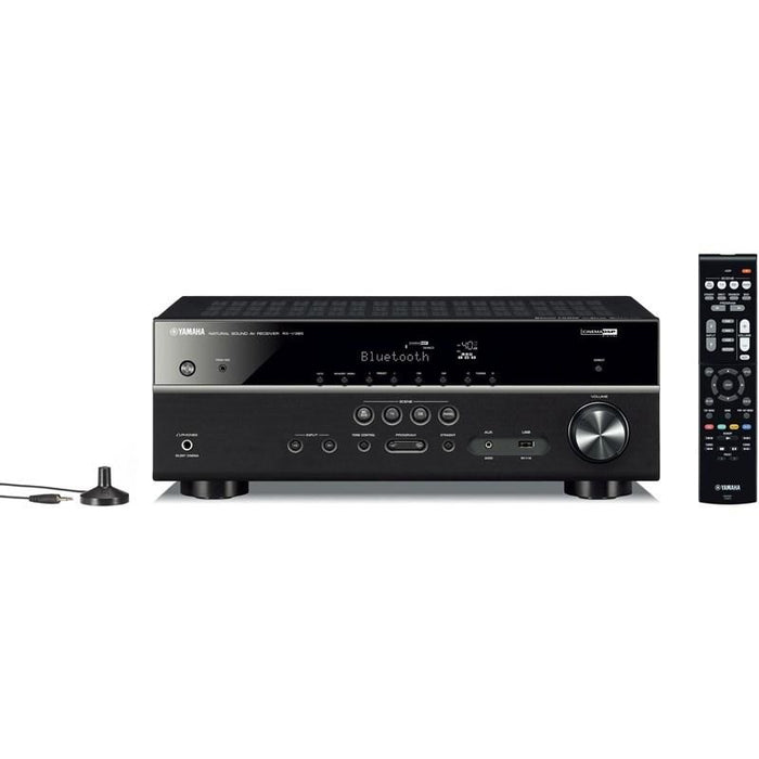 Yamaha RXV385B | 5.1 Channel Home Theater AV Receiver - Bluetooth - 4K - 70W - HDMI - YPAO - Black-SONXPLUS Lac St-Jean