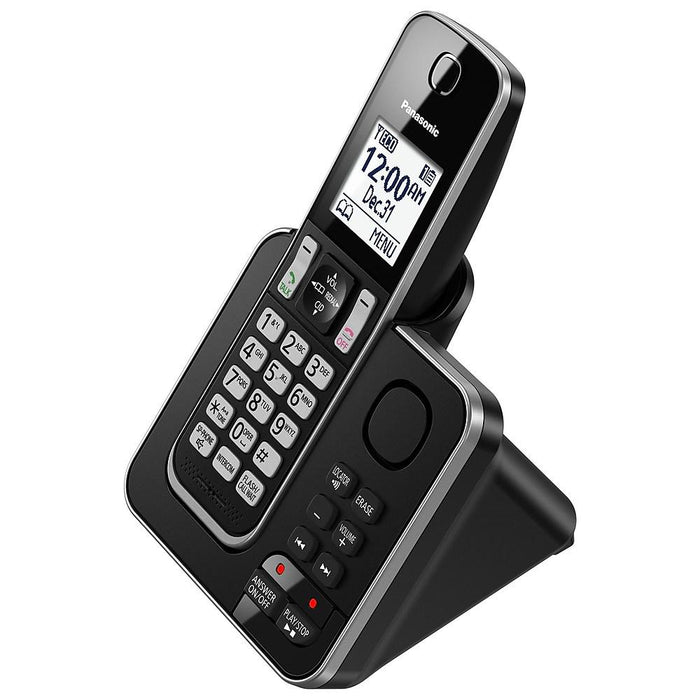 Panasonic KX-TGD392B | Cordless phone - 2 handsets - Answering machine - Black-SONXPLUS Lac St-Jean