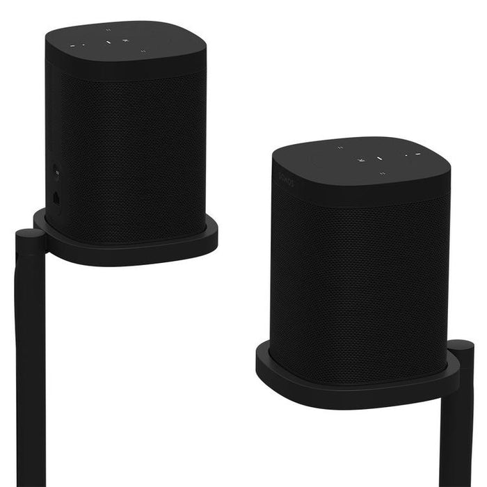 Sonos SS1FSWW1BLK | Support sur pied pour Haut-parleurs Sonos One et One SL - Noir - Paire-SONXPLUS Lac St-Jean