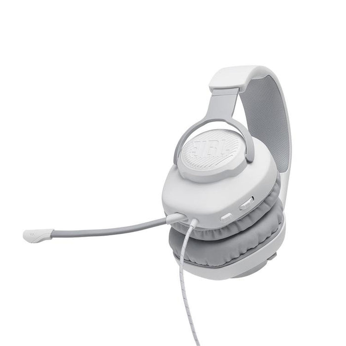 JBL Quantum 100 | Casque de jeu filaire circum-auriculaire - Blanc-SONXPLUS Lac St-Jean