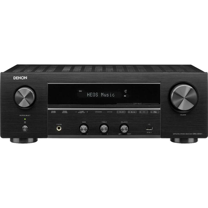 Denon DRA800H | 2.1 Channel Home Theater AV Stereo Receiver - AM/FM - HEOS - 100 W / Channel - Black-SONXPLUS Lac St-Jean