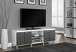 Monarch Specialties I 2591 | TV stand - 60" - 1 Drawer - White/Grey-SONXPLUS Lac St-Jean