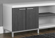 Monarch Specialties I 2591 | TV stand - 60" - 1 Drawer - White/Grey-SONXPLUS Lac St-Jean