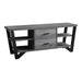 Monarch Specialties I2762 | TV stand - 60" - 2 Storage drawers - Grey/Black-SONXPLUS Lac St-Jean