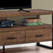 Monarch Specialties I2820 | TV stand - 60" - 3 Drawers - Dark brown-SONXPLUS Lac St-Jean