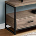 Monarch Specialties I2872 | TV stand - 48" - 2 Storage drawers - Dark taupe-SONXPLUS Lac St-Jean