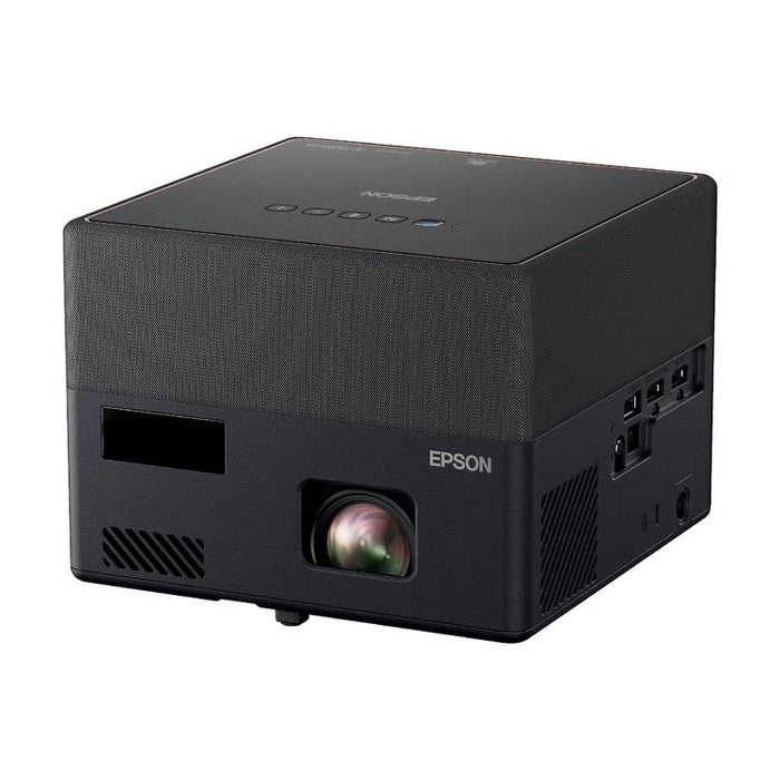 Epson EpiqVision Mini EF12 | Projecteur Laser portatif - Wi-fi - 3LCD - Écran 150 pouces - 16:9 - 4K - HDR FHD - Son audiophile - Android TV - Noir