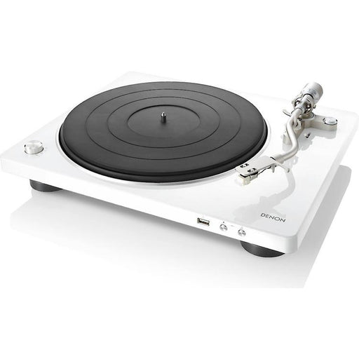 Denon DP-450USB | Hi-Fi turntable - USB port - "S" shaped tone arm - White-SONXPLUS Lac St-Jean