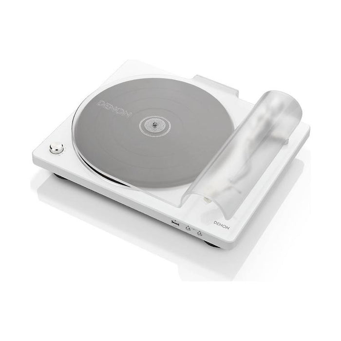 Denon DP-450USB | Hi-Fi turntable - USB port - "S" shaped tone arm - White-SONXPLUS Lac St-Jean