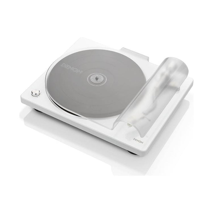 Denon DP-400 | Hi-Fi turntable - Automatic speed sensor - "S" speed arm - White-SONXPLUS Lac St-Jean