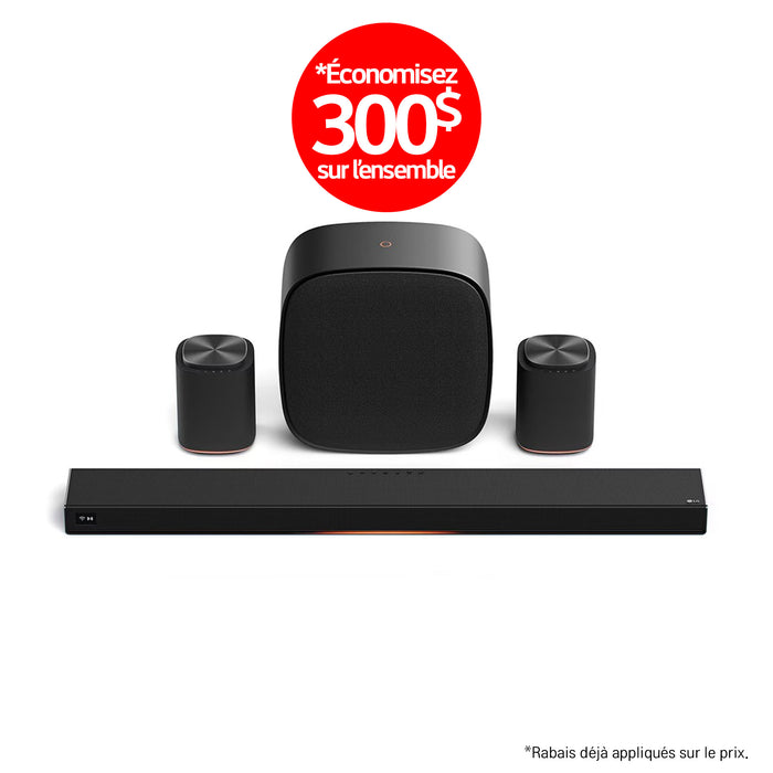 LG Sound Suite | Immersive suite 5 Pro - Barre de son H7 +2 M5 + W7 | 01 | Sonxplus Lac St-Jean