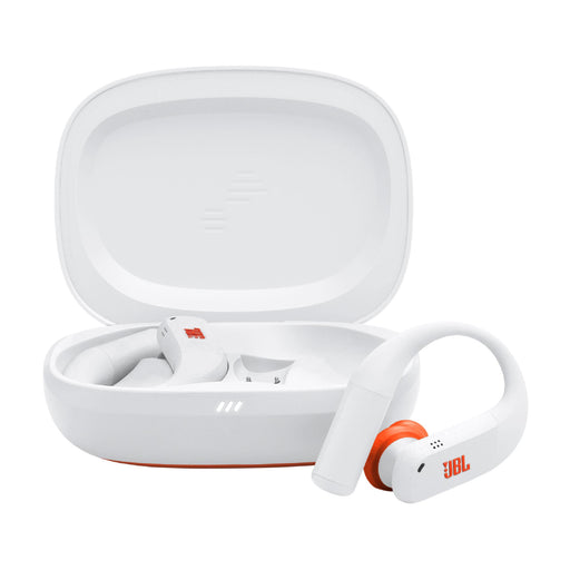 JBL Endurance Peak 4 | In-Ear Headphones - TwistLock  - White/Orange | 01 | Sonxplus Lac St-Jean