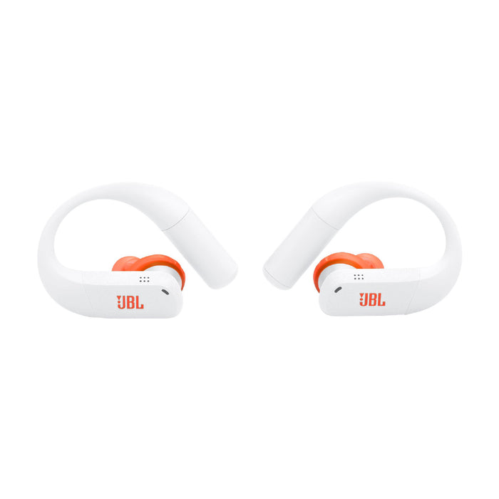 JBL Endurance Peak 4 | Écouteurs intra-auriculaire - TwistLock  - Blanc/Orange | 04 | Sonxplus Lac St-Jean