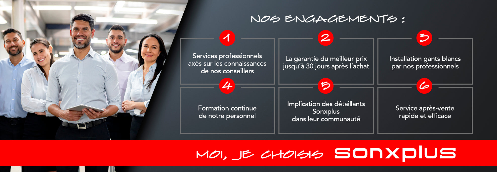 Nos engagements | SONXPLUS Lac St-Jean