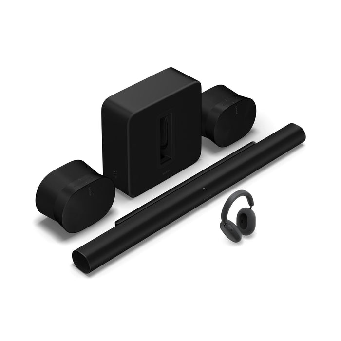 Sonos | Premium Personal Entertainment System with Arc Ultra+2, Era 300, Sub 4, and Ace Ultra - Black | 01 | Sonxplus Lac St-Jean