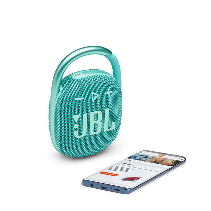 JBL Clip 4 | Ultra-portable Speaker - Bluetooth - Waterproof - 10 Hours autonomy - Teal-SONXPLUS Lac St-Jean