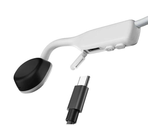 SHOKZ OpenMove | Écouteurs à conduction osseuse - Bluetooth - 6 Heures d'autonomie - Blanc Alpin-SONXPLUS Lac St-Jean