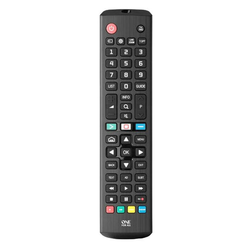 One for All URC4811R | Direct replacement remote control for any LG TV - Replacement Series - Black-SONXPLUS Lac St-Jean
