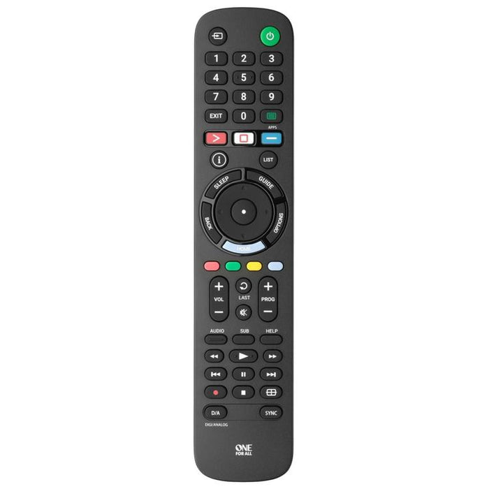 One for All URC4812R | Direct replacement remote control for any Sony TV - Replacement Series - Black-SONXPLUS Lac St-Jean
