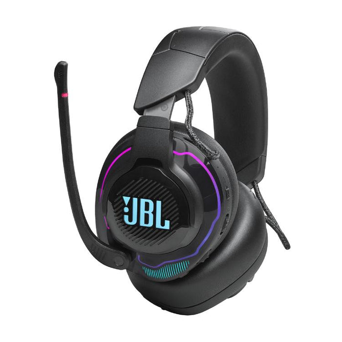 JBL Quantum 910 | Casque de jeu Pro circum-auriculaire - Sans Fil - Éclairage RGB - Réduction de bruit - Noir-SONXPLUS Lac St-Jean