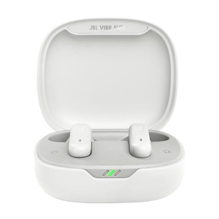 JBL Vibe Flex | In-Ear Headphones - Wireless - Bluetooth - Stick-open Design - Smart Ambient Technology - White-SONXPLUS.com