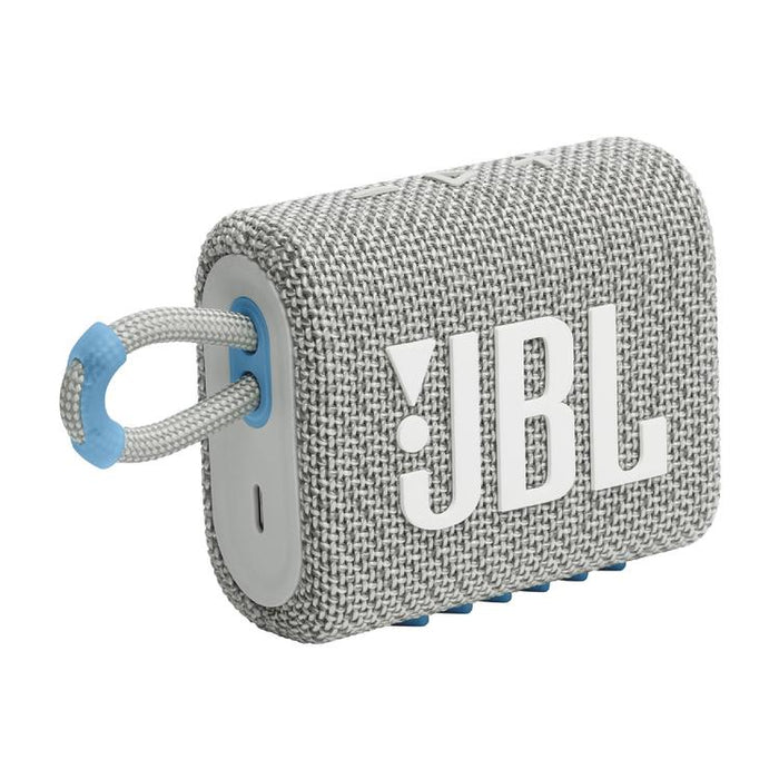 JBL Go 3 Eco | Mini Speaker - Ultra-portable - Bluetooth - IP67 - White-SONXPLUS Lac St-Jean