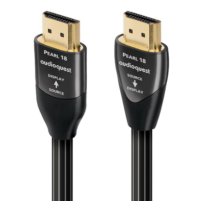 Audioquest Pearl | Câble HDMI actif - Transfert jusqu'à 8K Ultra HD - HDR - eARC - 18 Gbps - 10 Mètres-Sonxplus Lac St-Jean