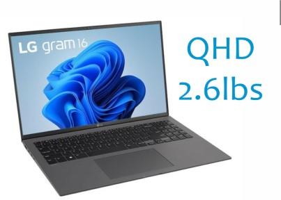LG P-Gram-I7-16-512 | Ordinateur portable 16" - Intel I7-1260P - Win 11 - CA-SONXPLUS Lac St-Jean