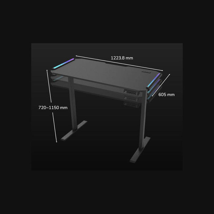 Cougar E-Deimus 120 | Electric gaming table - Integrated ports - RGB lighting - Black-SONXPLUS Lac St-Jean