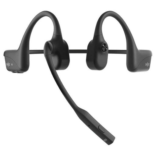 SHOKZ OpenComm2 | Écouteurs à conduction osseuse - Bluetooth - Microphone - Noir-SONXPLUS Lac St-Jean
