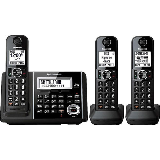 Panasonic KX-TGF343B | Cordless phone - 3 handsets - Answering machine - Black- Sonxplus Lac St-Jean 
