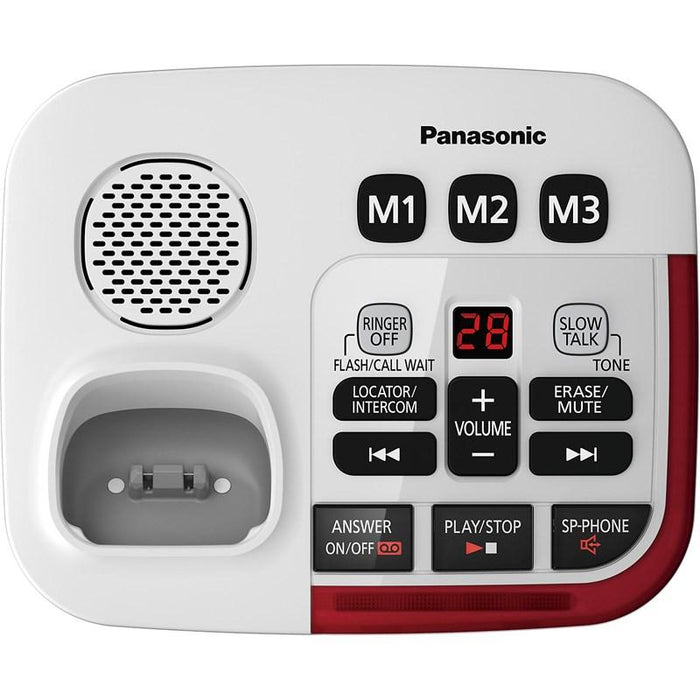 Panasonic KX-TGM490S | Cordless Phone - 1 Handset - Answering Machine - 3X Amplified - Silver-SONXPLUS Lac St-Jean