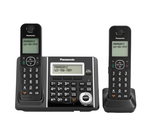 Panasonic KX-TGF342B | Cordless Phone - 2 Handsets - Answering Machine - Black-SONXPLUS Lac St-Jean
