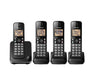 Panasonic KX-TGC384B | Téléphone sans fil - 4 combinés - Noir-SONXPLUS Lac St-Jean