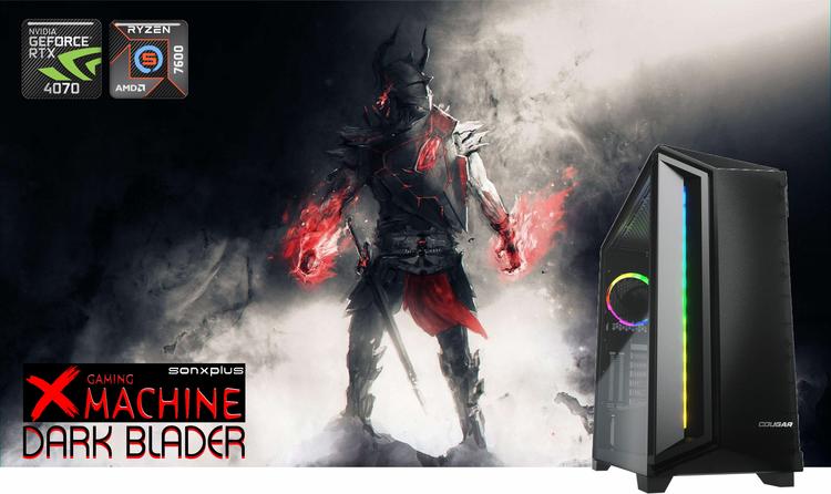 XMACHINEDARKBLADER | Game Tower - Ryzen5 - Nvidia RTX 4070 12Gb Graphics Card - Win 11 Pro-SONXPLUS Lac St-Jean
