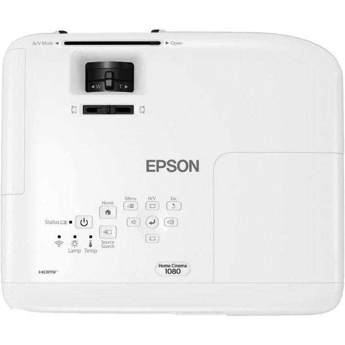 Epson Home Cinema 1080 | Projecteur 3LCD Cinéma maison - 16:9 - HD - 1080p - Blanc-SONXPLUS Lac St-Jean