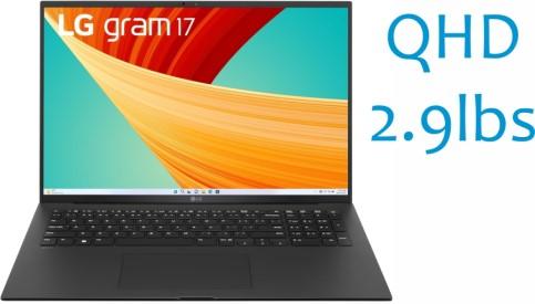 LG P-Gram-I7-16-1TB | Laptop 17.3" - QHD - Intel I7-1260P - Win 11 - CA-SONXPLUS Lac St-Jean